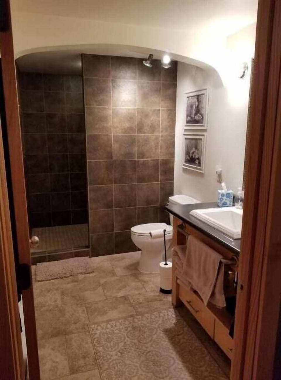 Full bath with large shower