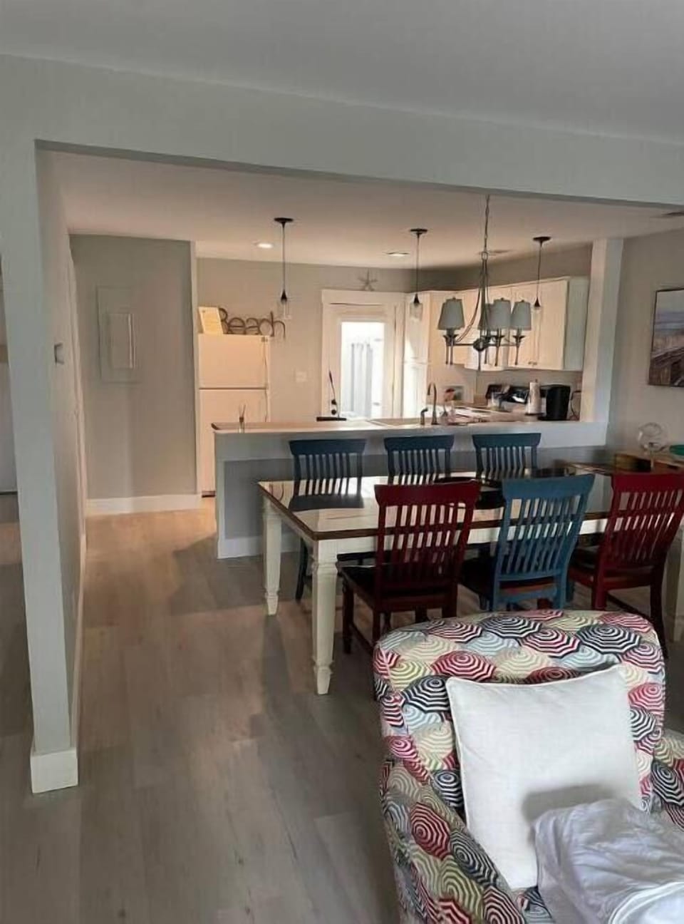 Dining room and kitchen