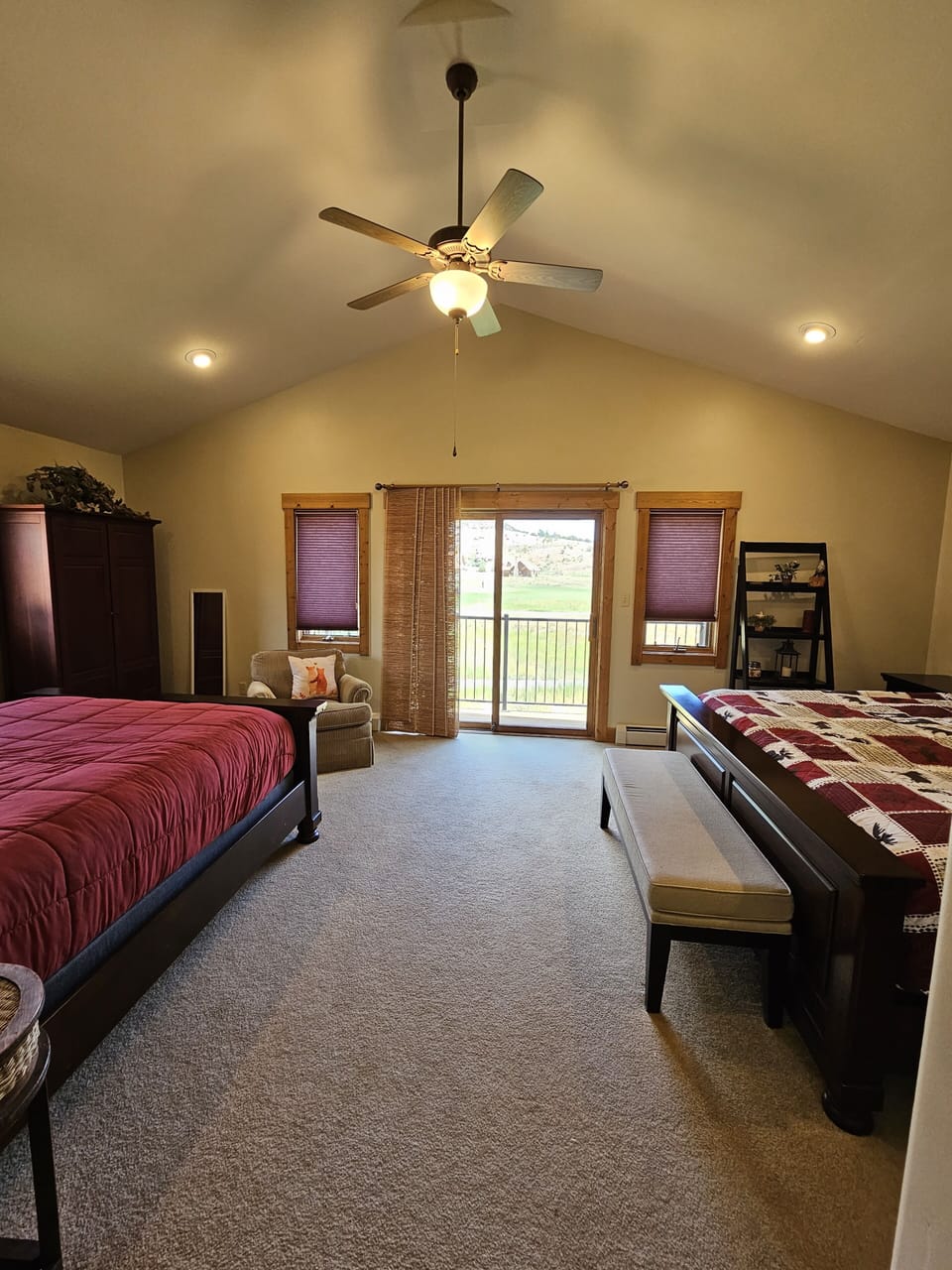 Master Bedroom with King and Queen bed with Tv