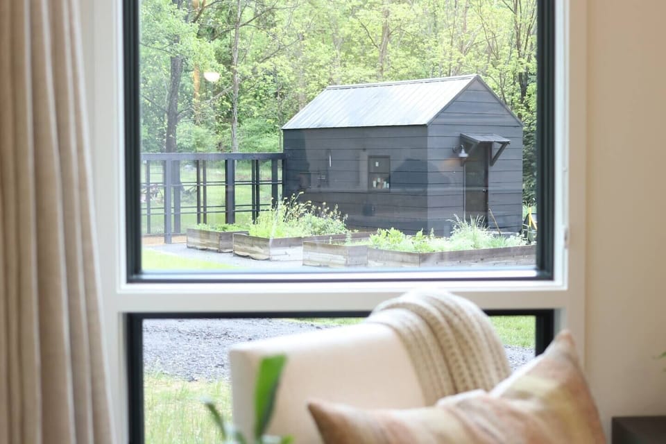 Garden views from the living area