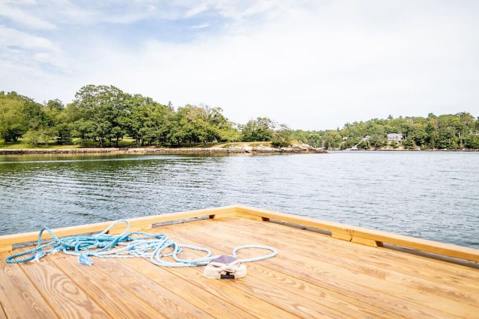 dock and float, Barret Park in the distance