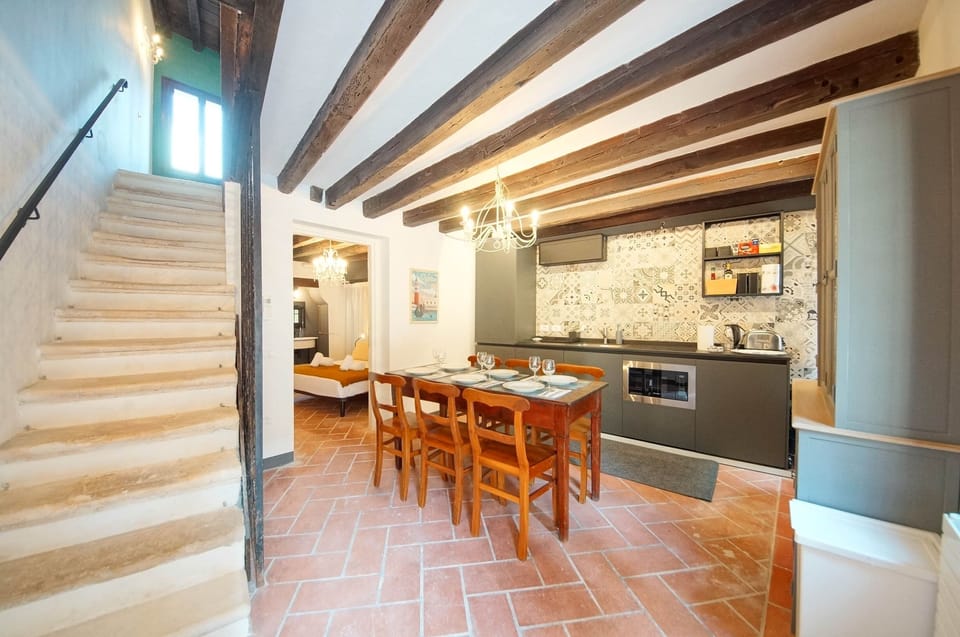 Apartment | Private kitchen | Full-size fridge, microwave, stovetop, dishwasher