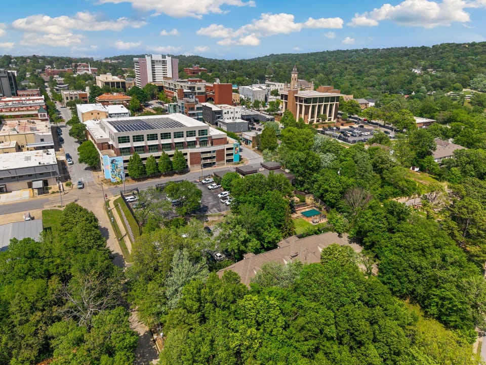 Directly off of the Fayetteville square!