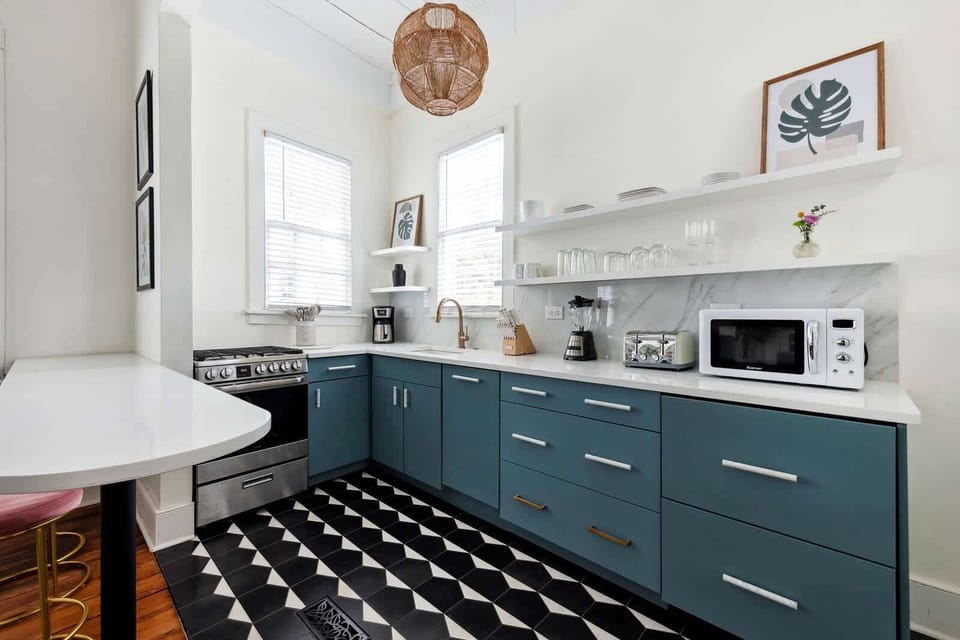 Fully stocked kitchen