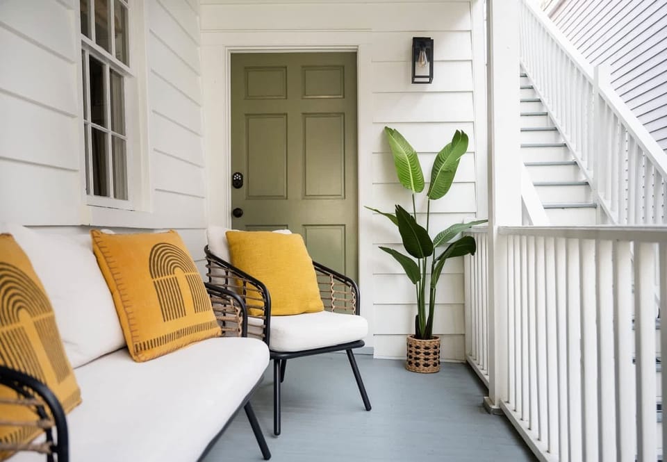 Plenty of room to relax on the outdoor porch