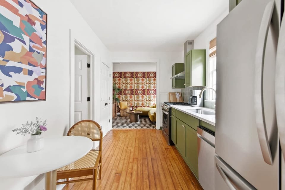 Fully equipped kitchen with everything you need to cook a meal