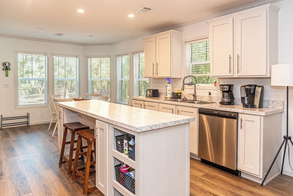 Big Island where kids snack and adults gather (tends up being everyone's fav)