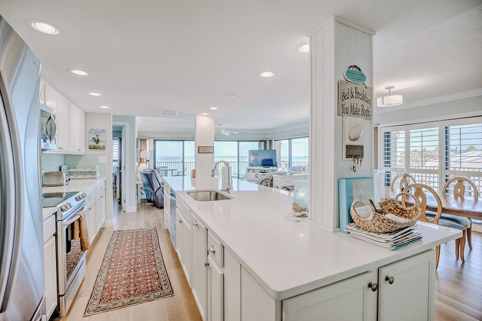 Spacious Kitchen with Ocean Views