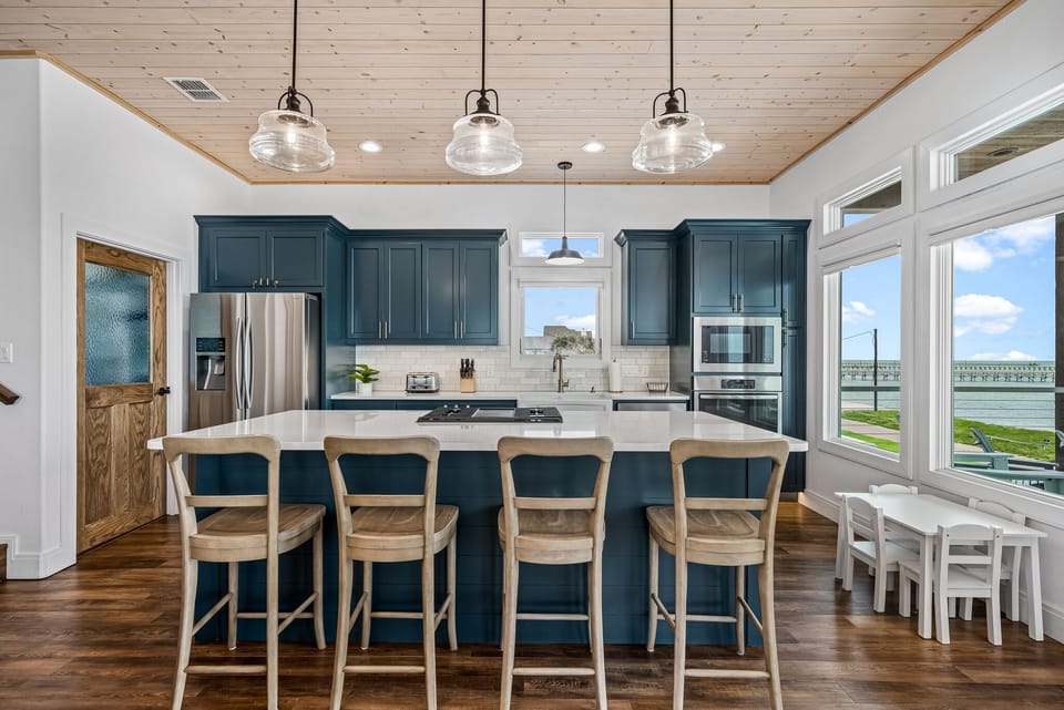 Kitchen is fully stocked
