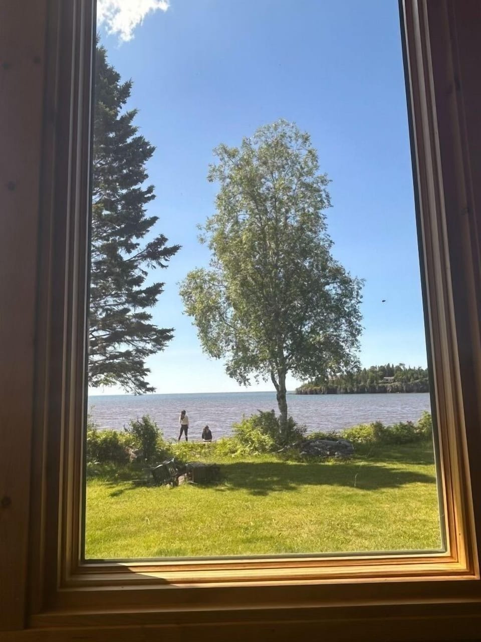 Enjoying the beautiful view.