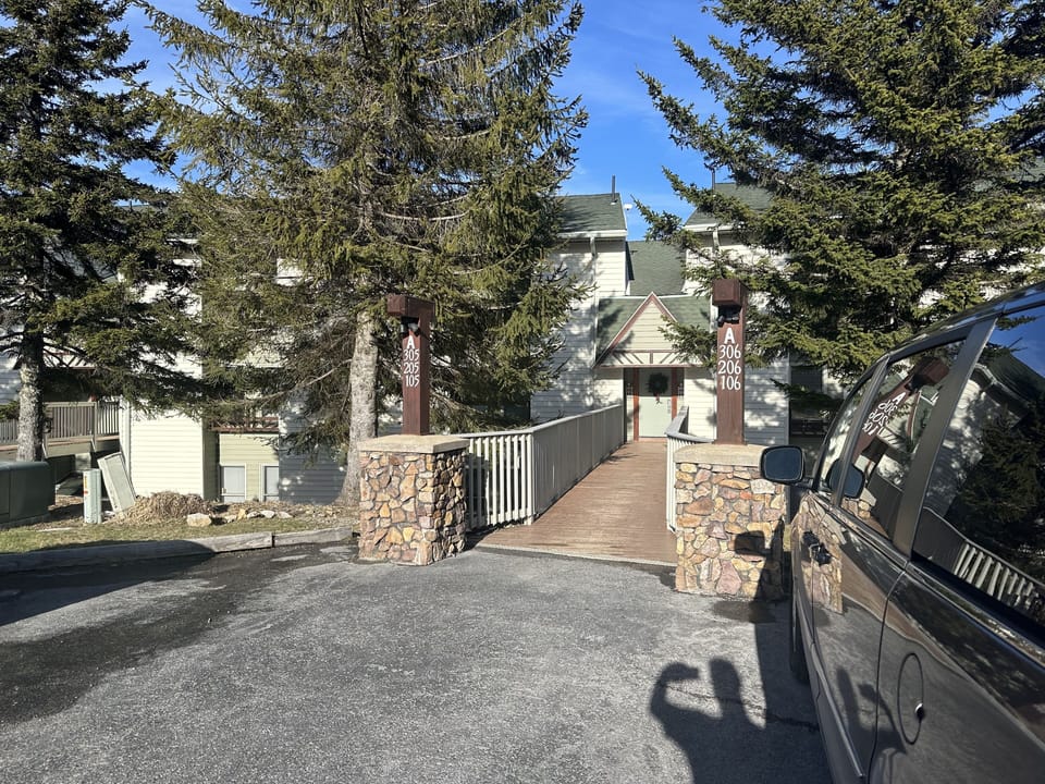 Entrance from Parking Area
