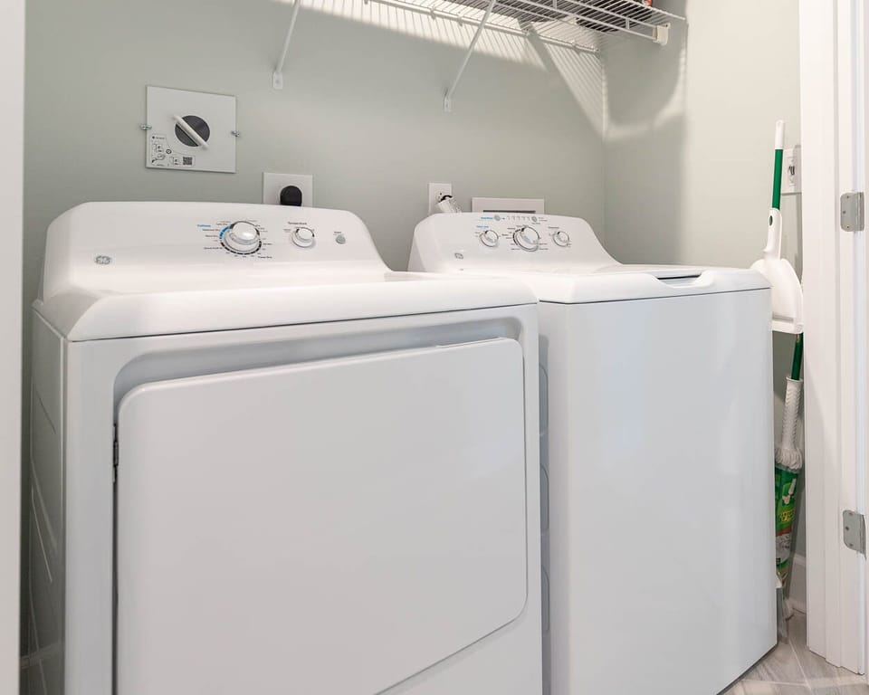 Refresh your beach attire during your stay with the convenience of a washer and dryer in your rental