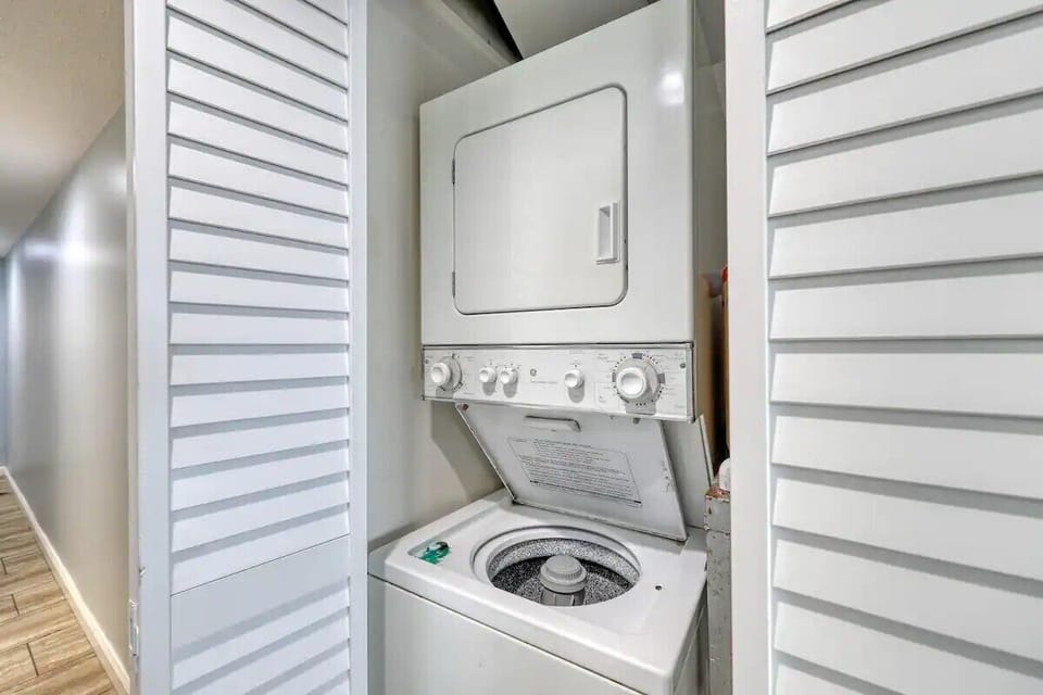 Convenient in-room laundry facilities for ultimate guest comfort.