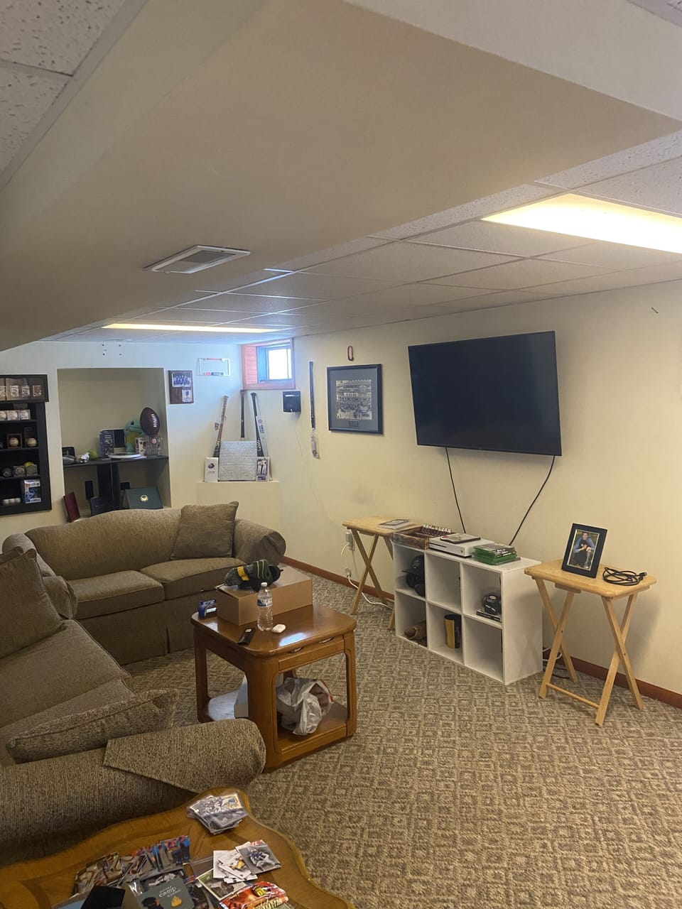 beautiful room downstairs/ Man's Cave 
