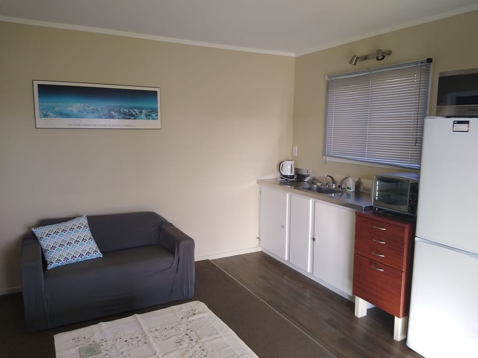 Living room and kitchenette