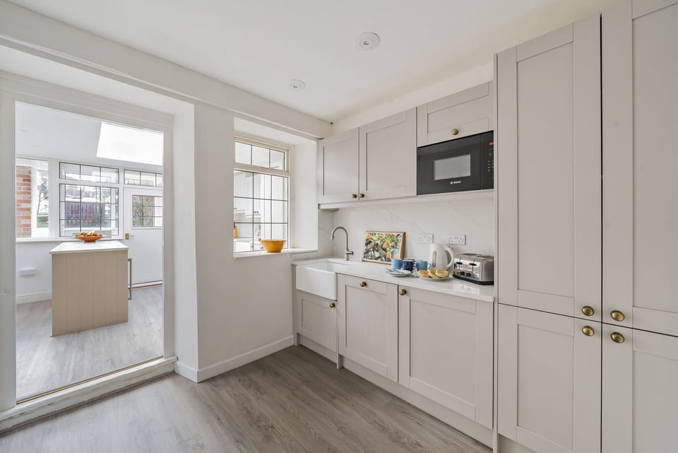 East Cottage, Langton Herring, Weymouth: The second prep kitchen