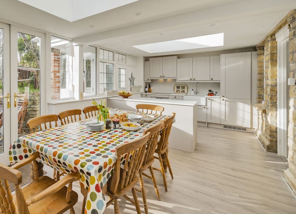 East Cottage, Langton Herring, Weymouth: The dining area seating eight guests