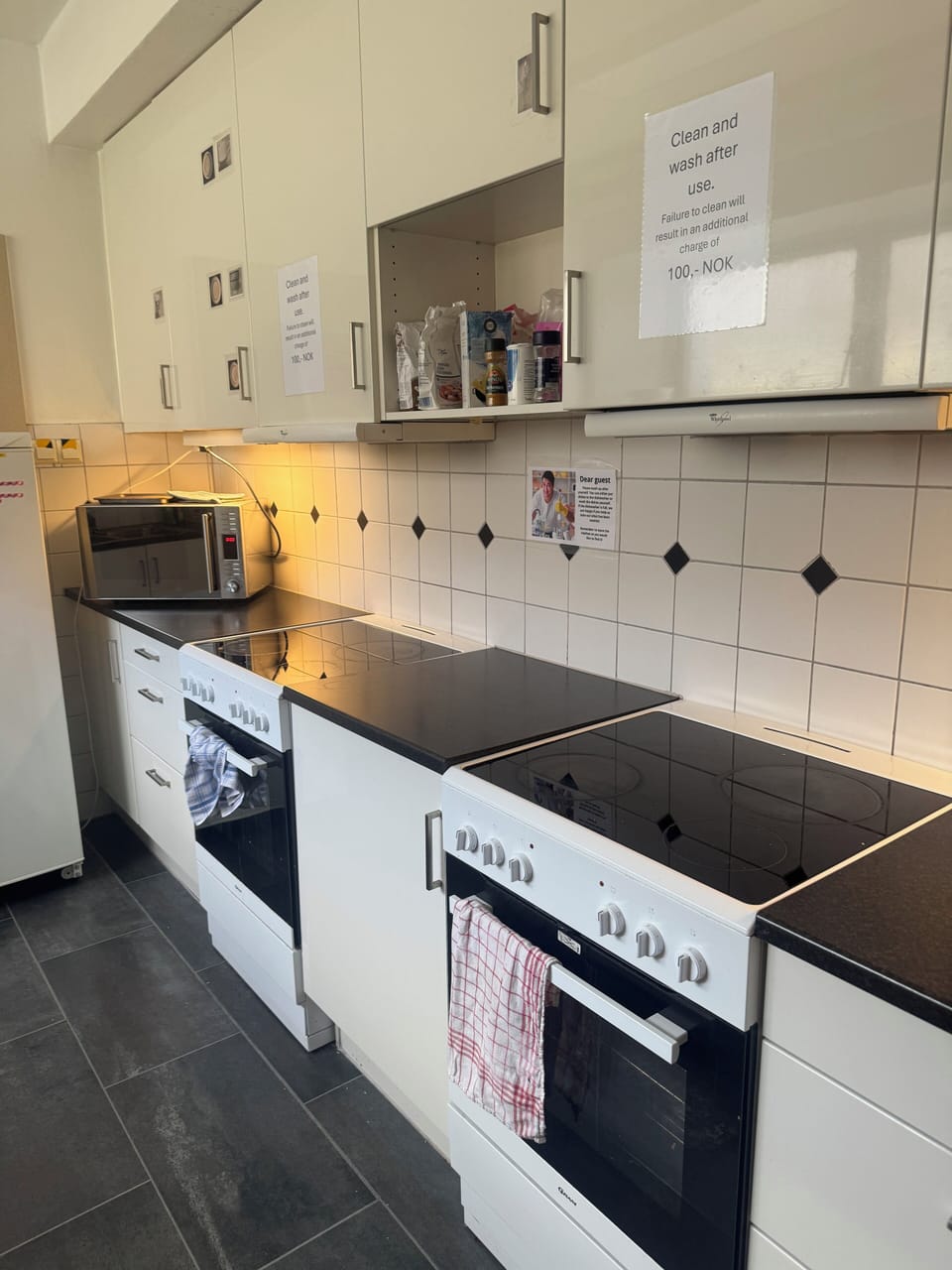 Oven, stovetop, dishwasher, toaster