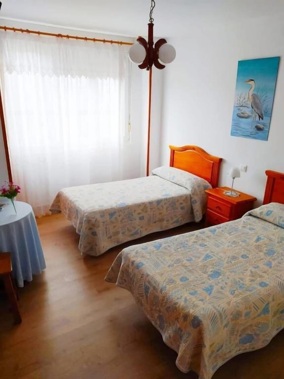 Hypo-allergenic bedding, down comforters, desk, laptop workspace