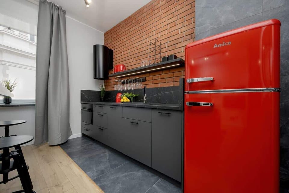 Kitchen with an oven