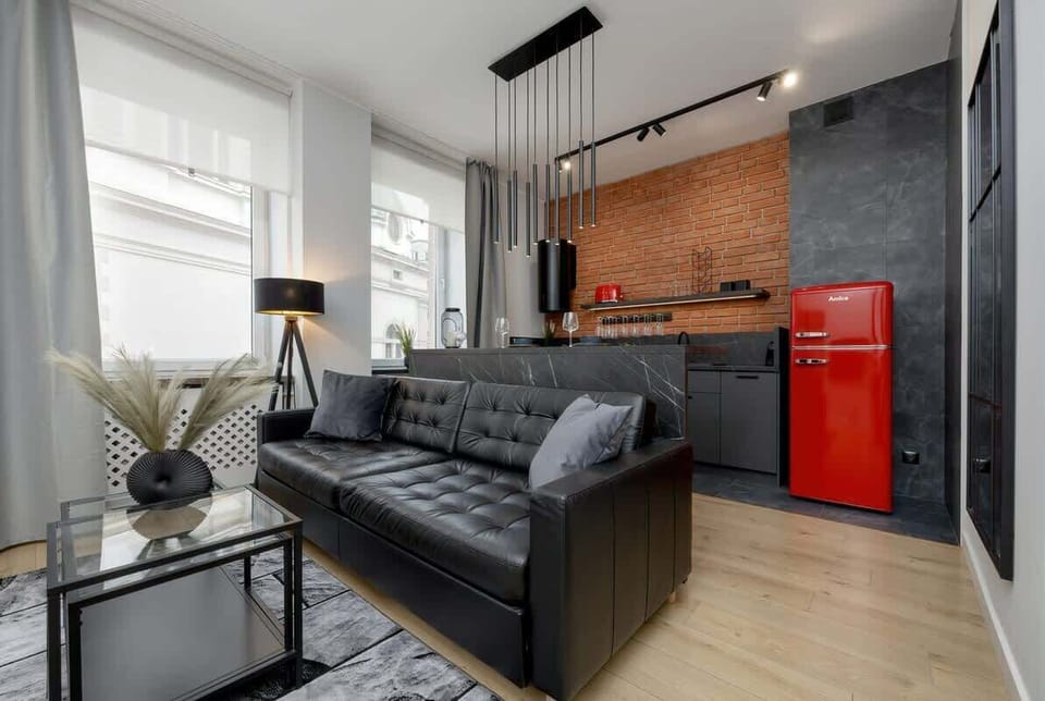 Living room with television
