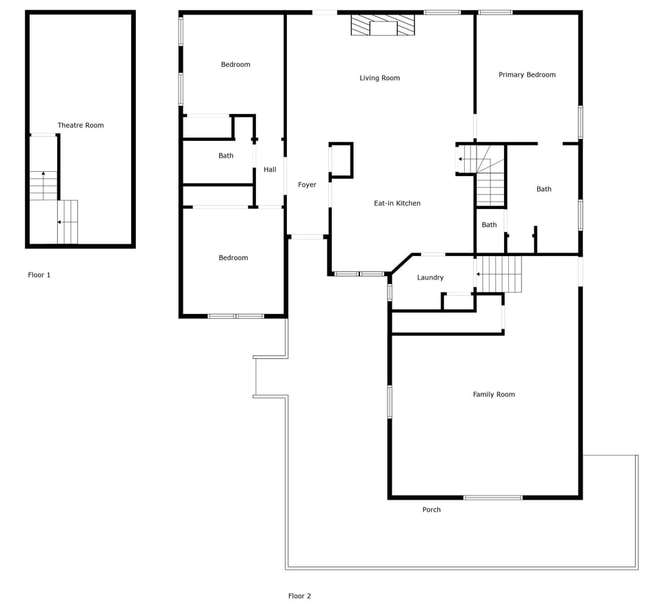 Cabin, 3 Bedrooms | Floor plan