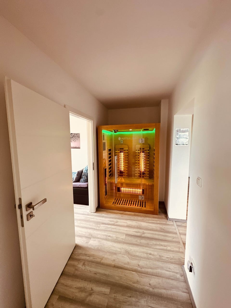 Wellness area in the apartment – the sauna is exclusively for your use.