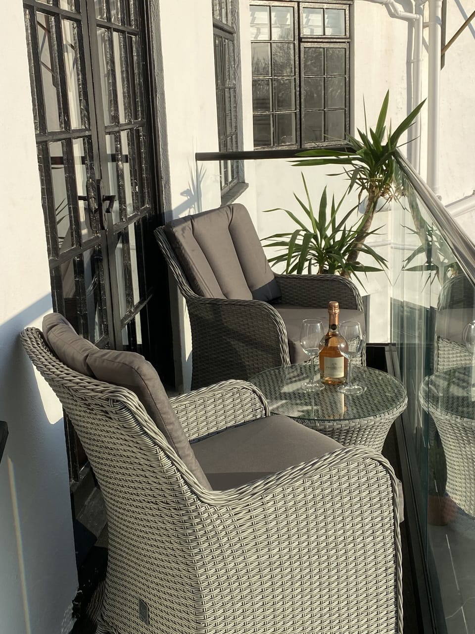 Balcony off living room