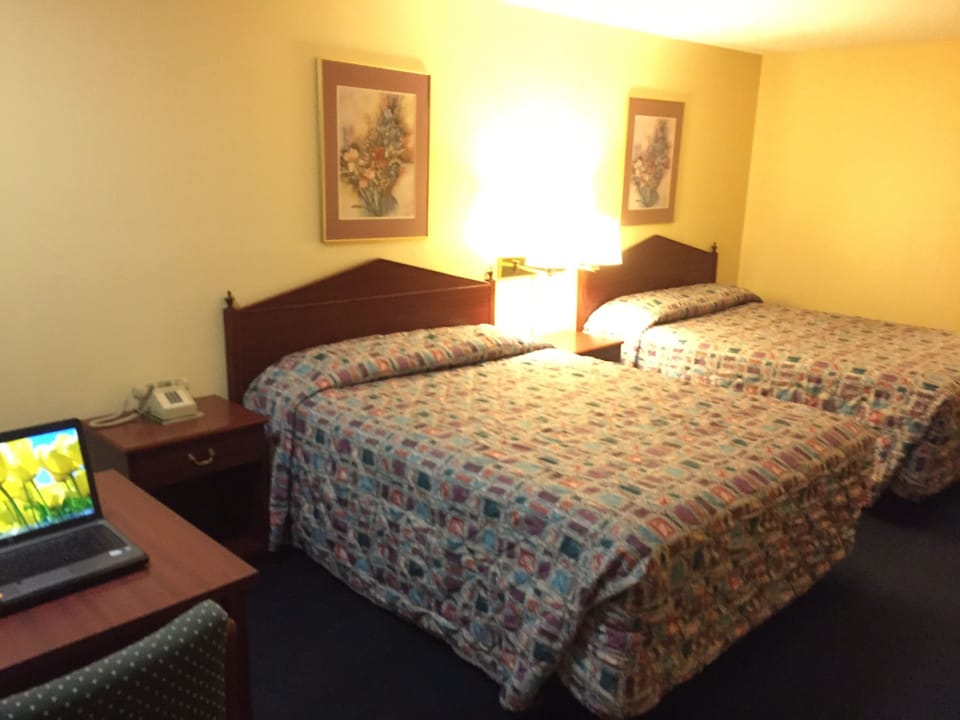 Standard Room, 2 Queen Beds, Non Smoking | Desk, iron/ironing board, free WiFi, bed sheets