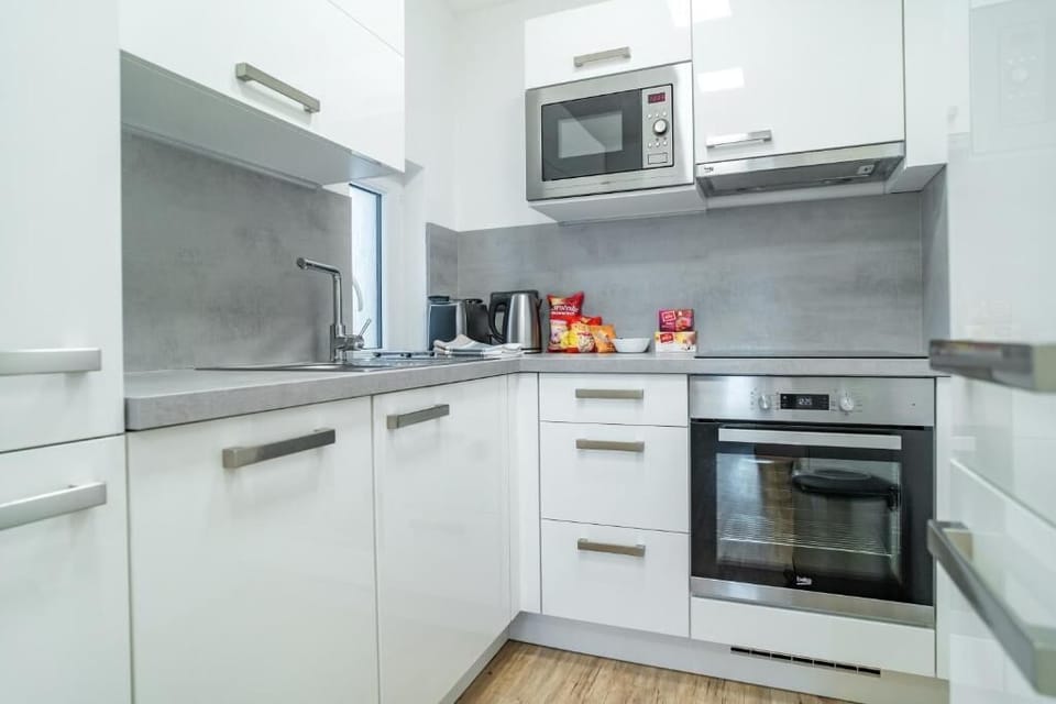 Family Apartment (Number 4) | Private kitchen | Espresso maker, coffee/tea maker, electric kettle, highchair