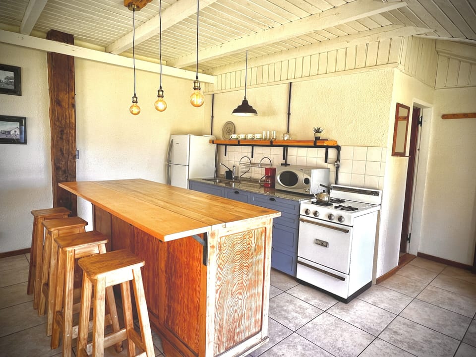 Panoramic Cabin, 1 Bedroom, Lake View, Lakeside (H58) | Private kitchen | Full-size fridge, microwave, oven, stovetop