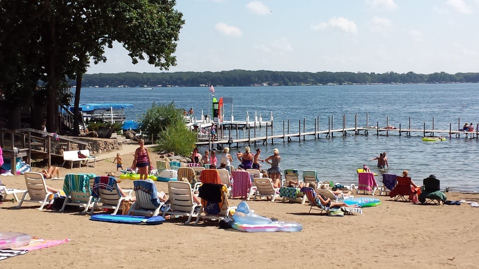 Private beach, white sand