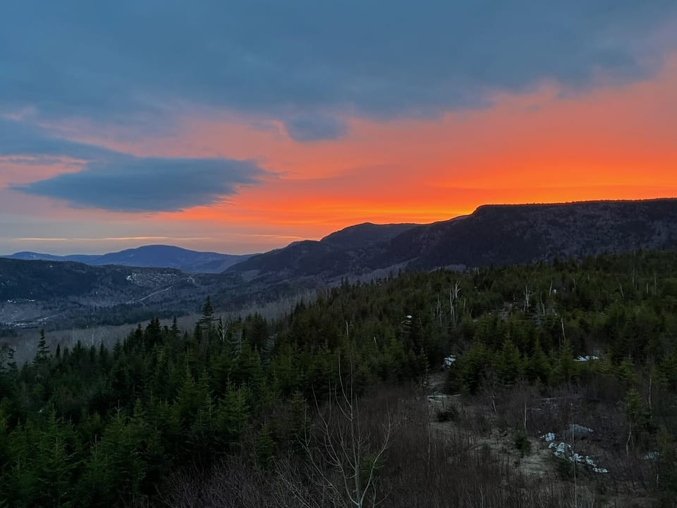 sunsets in the mountains, pics do no justice