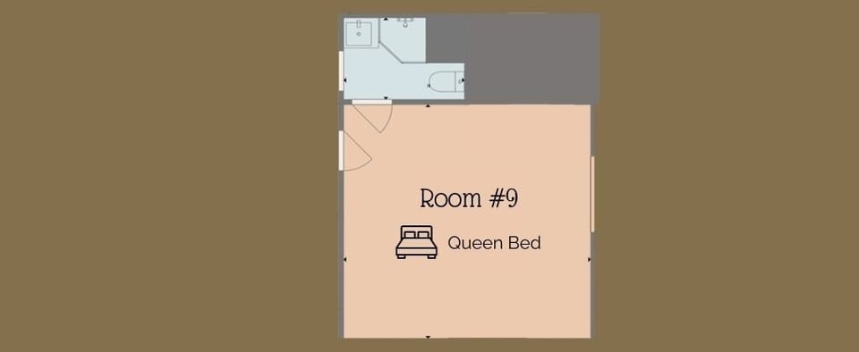 Single Room, 1 Queen Bed, Non Smoking | Floor plan
