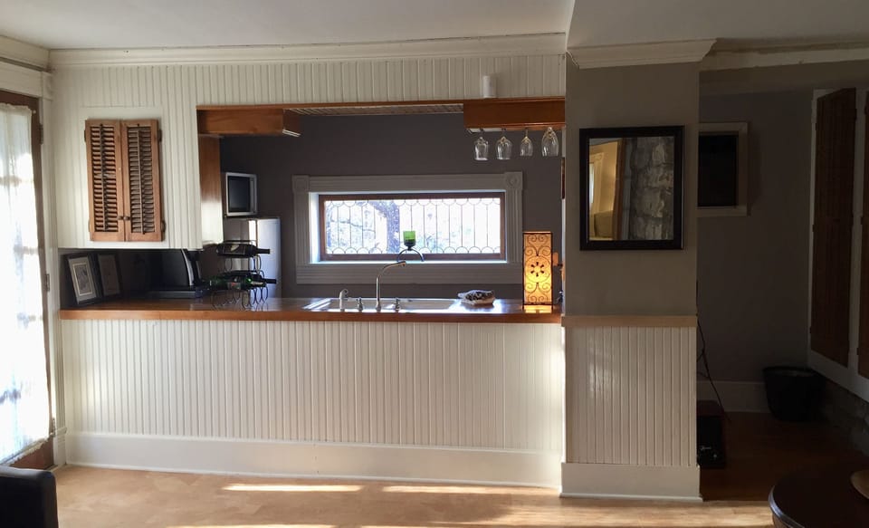 Premium Apartment, 1 Queen Bed, Sauna, Garden View (Garden Suite) | Private kitchen | Microwave, coffee/tea maker, toaster, cookware/dishes/utensils