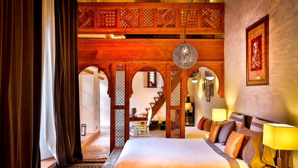Elite Suite, Balcony, Courtyard View (Chergui) | Premium bedding, down comforters, pillowtop beds, in-room safe