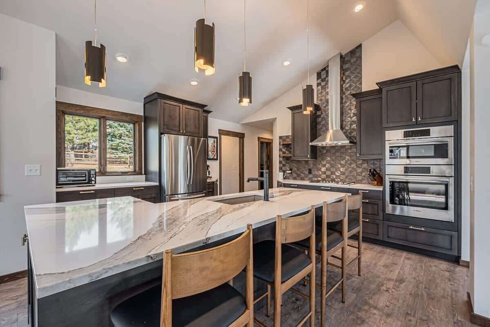 Spread out with friends and family in the spacious kitchen for your favorite meals.