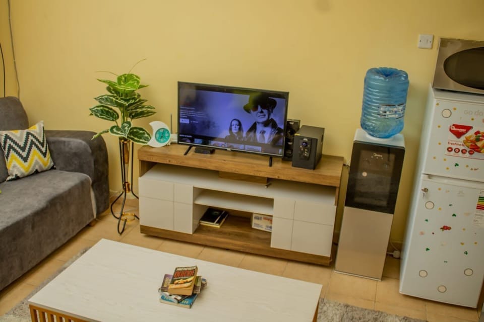 Comfort Apartment | Living area | 24-inch Smart TV with digital channels