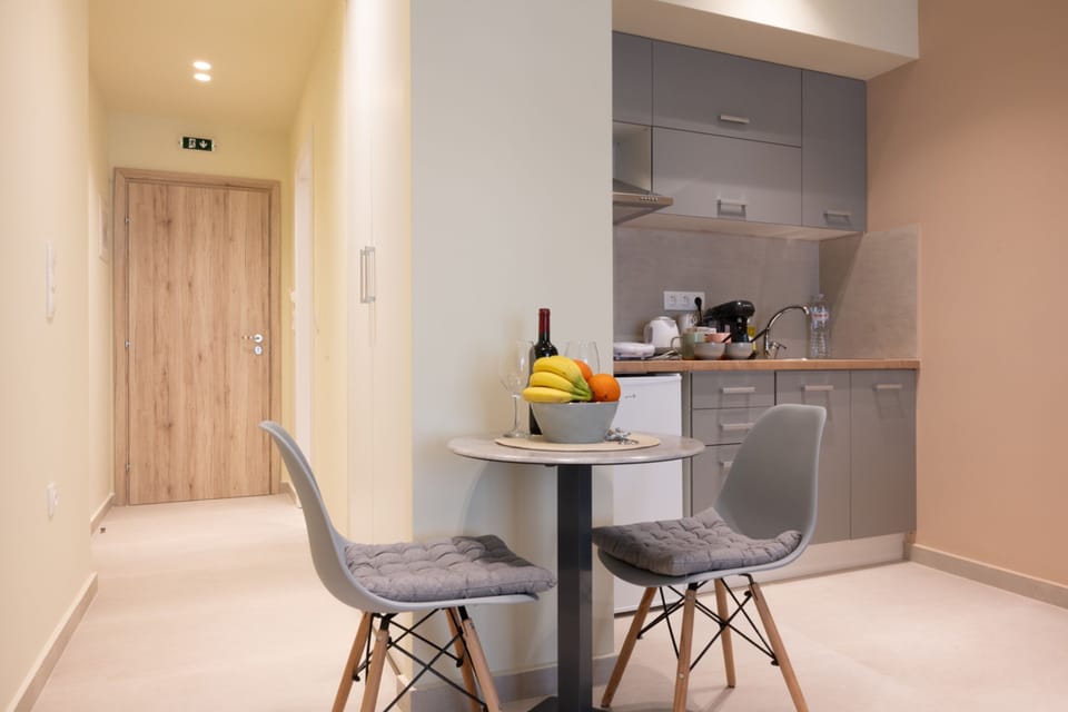 Monastiraki Urban Studio, Annex Building | Private kitchen | Mini-fridge, stovetop, espresso maker, electric kettle