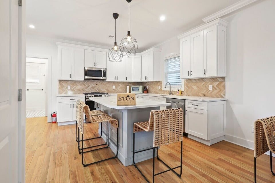 (Kitchen) Small details can really elevate the experience: “In the kitchen area there is a special wine refrigerator which is another nice touch. You have a choice of several coffee machines as well.”