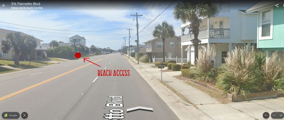 Beach access across the street!