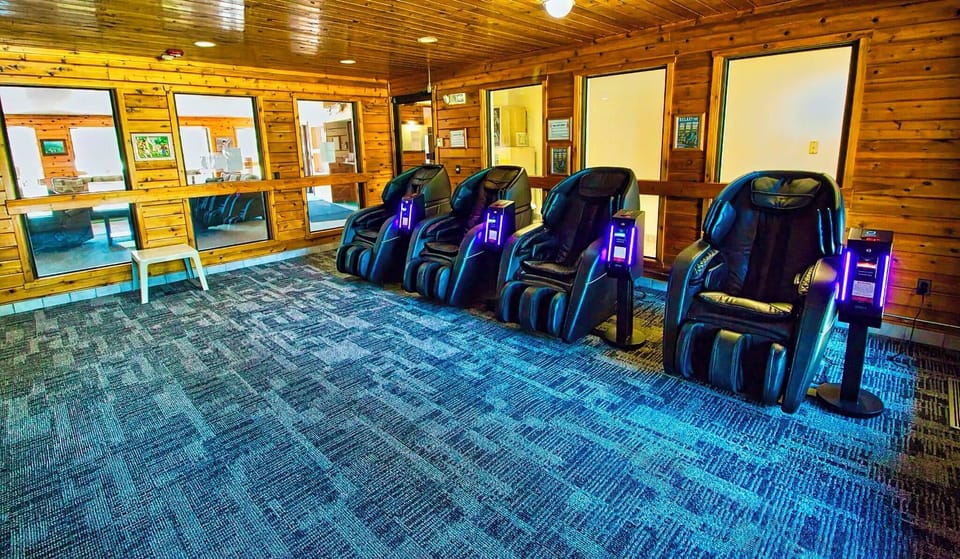 Unwind in one of our 4 luxury massage chairs after a day of Northwoods adventure. Choose from a light massage or deep massage, and relax knowing all proceeds benefit our local volunteer fire department.