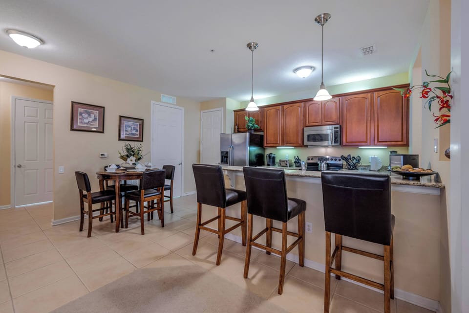 Dining and kitchen area