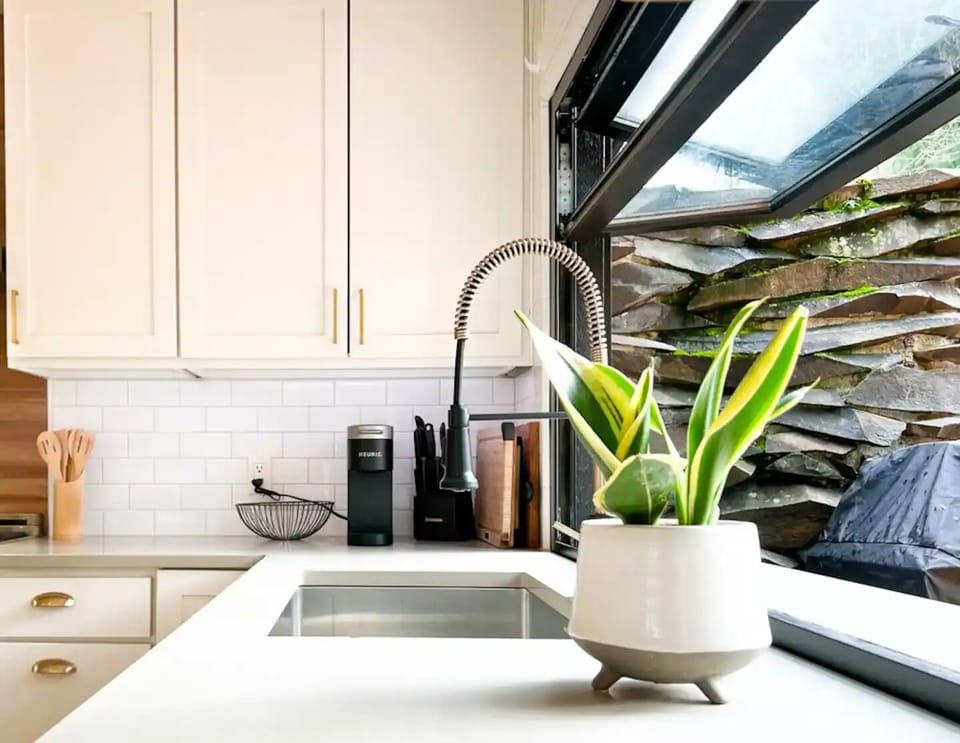 Pass-through window - at kitchen/BBQ area