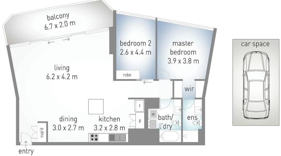 Snapshot of this spacious apartment!