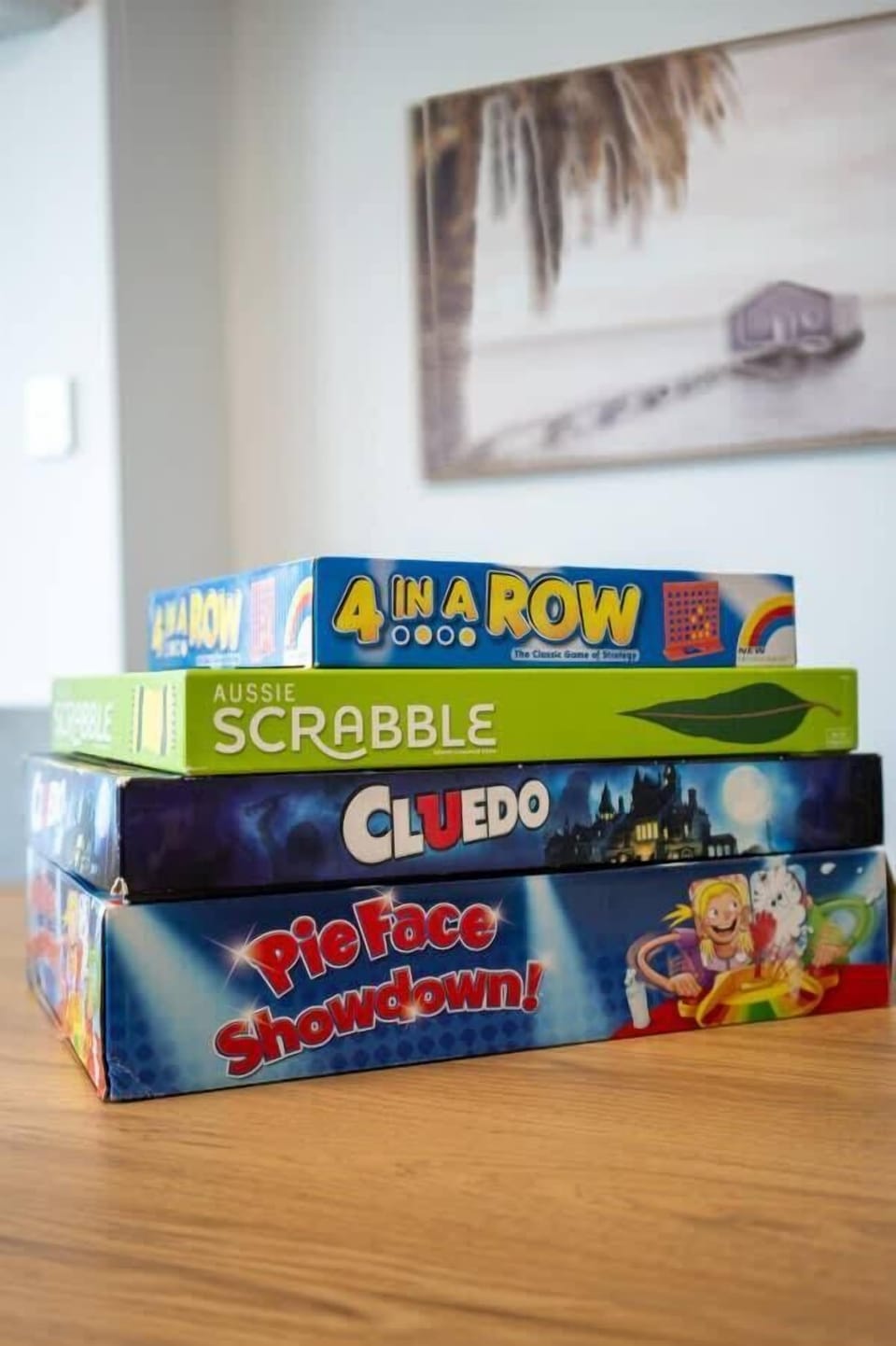 We offer board games for your kids to enjoy