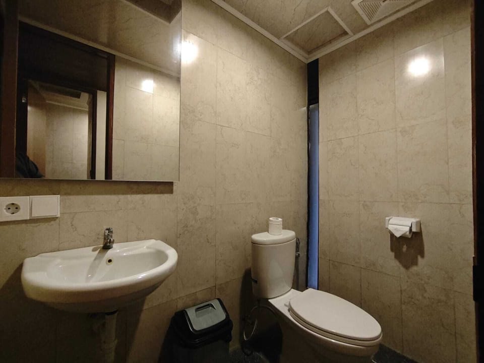 Deluxe Suite, Pool Access | Bathroom | Shower, towels