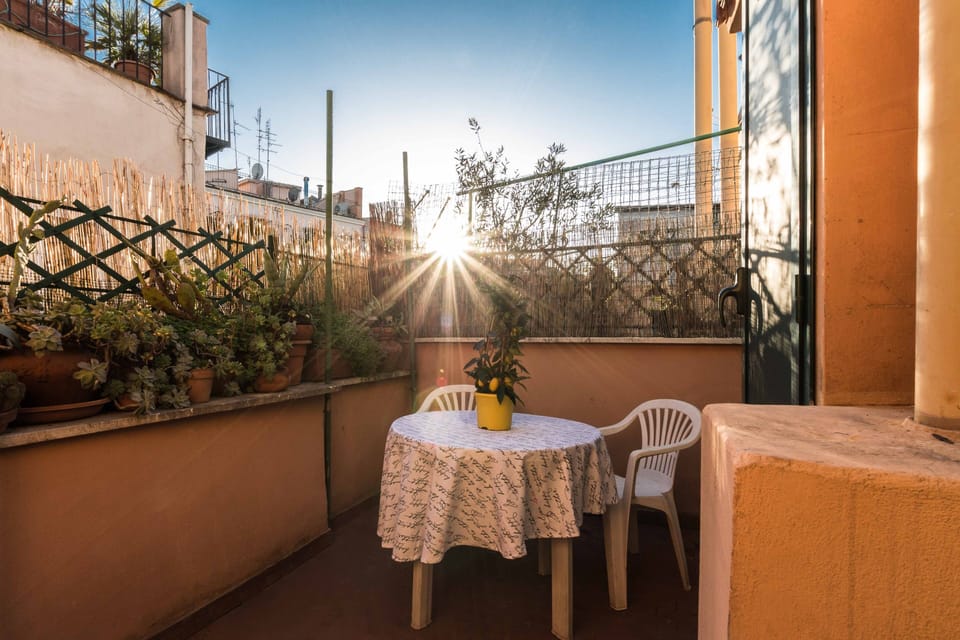 Terrace with table