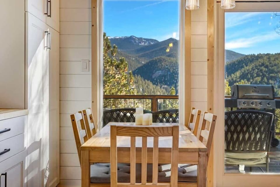 Seating up to five, our dining table offers a spacious and inviting setting for shared meals and lively conversations.