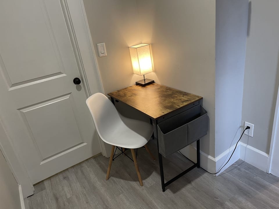 Desk area for working